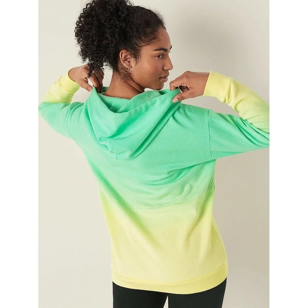 Vs Victorias Secret Pink Active Fleece Pullover Hoodie Sweater Top XS